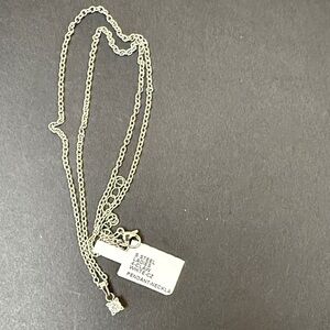 Ladies Stainless steel 4 claw white CZ Pendant Necklace by ITALGEM